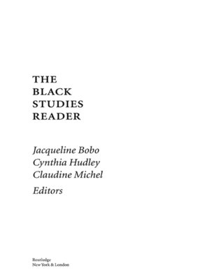 cover image of The Black Studies Reader